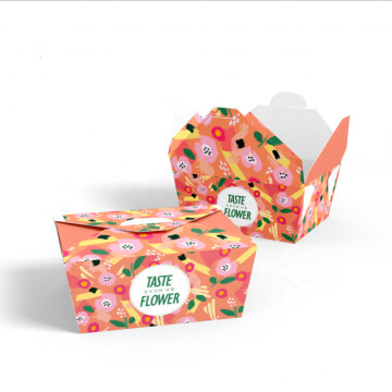 Caixa de papel de embalagem de alimento impresso personalizado